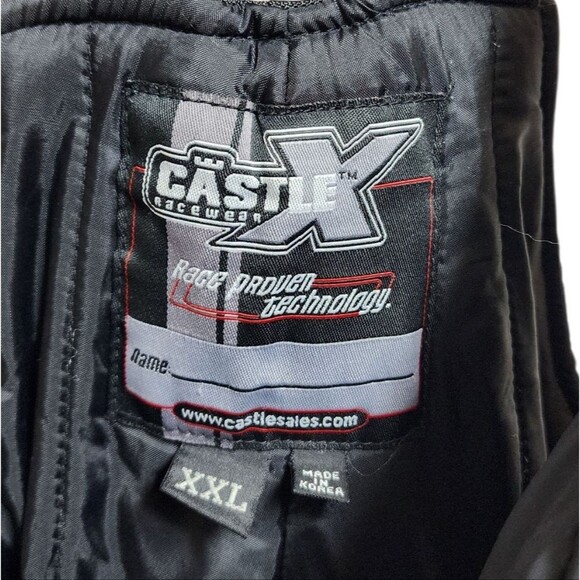 Castle X Racewear Snowmobile Bib Pant Black XXL Insulated Padded Airguard Ski - Picture 11 of 12